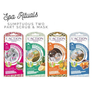 L'Action Paris Two Step Face Ritual Mask, 4 packets