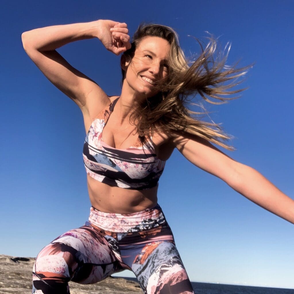Libby Babet exercising outdoors