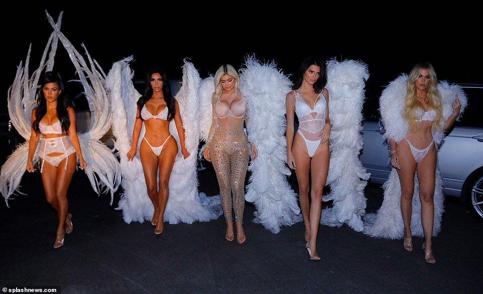 Kardashian Jenner sistes as Victoria's Secret Angels