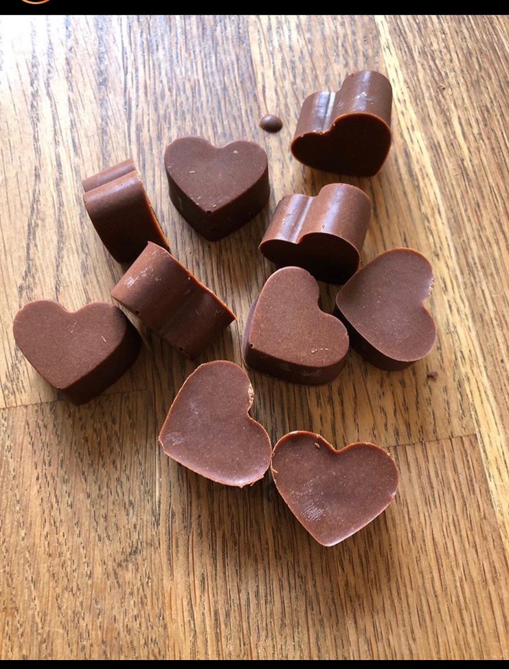 love heart chocolates