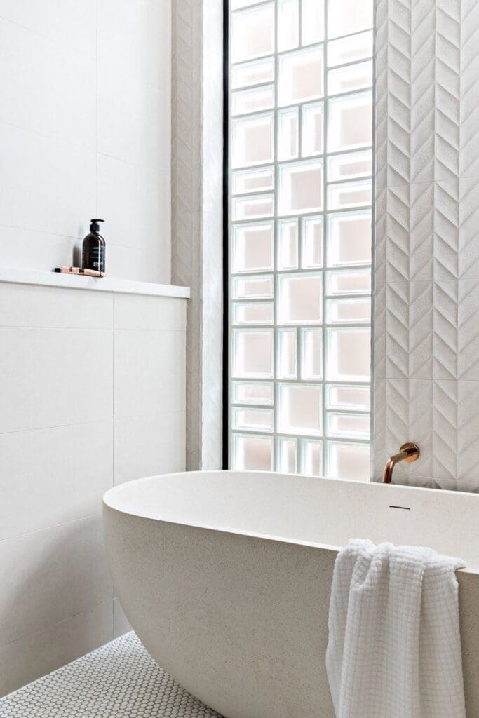 Minimalist bathroom setup