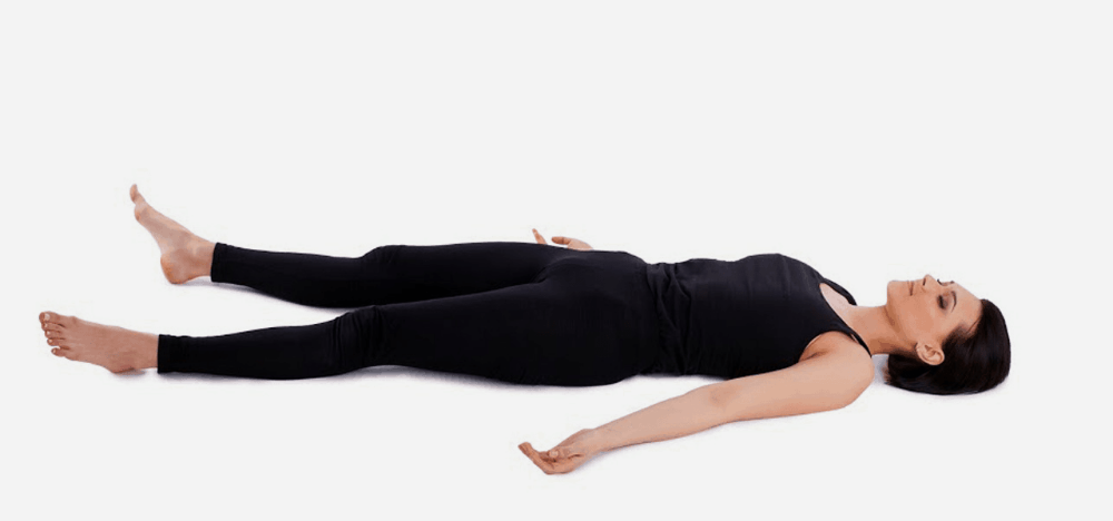 Corpse yoga pose 