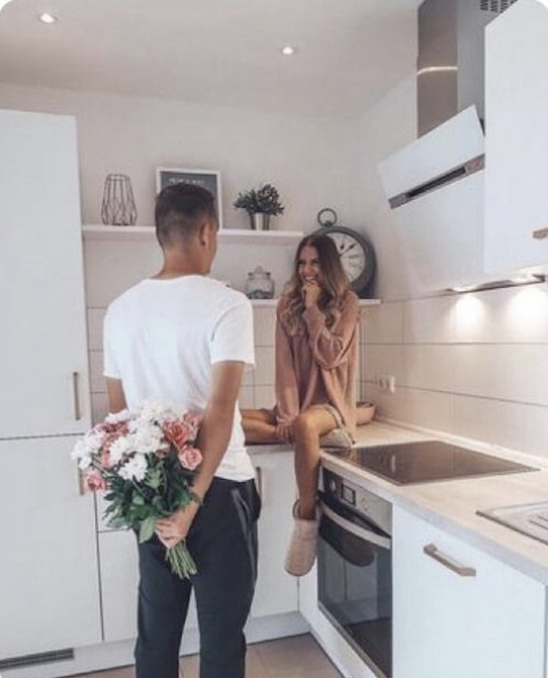 couple in kitchen