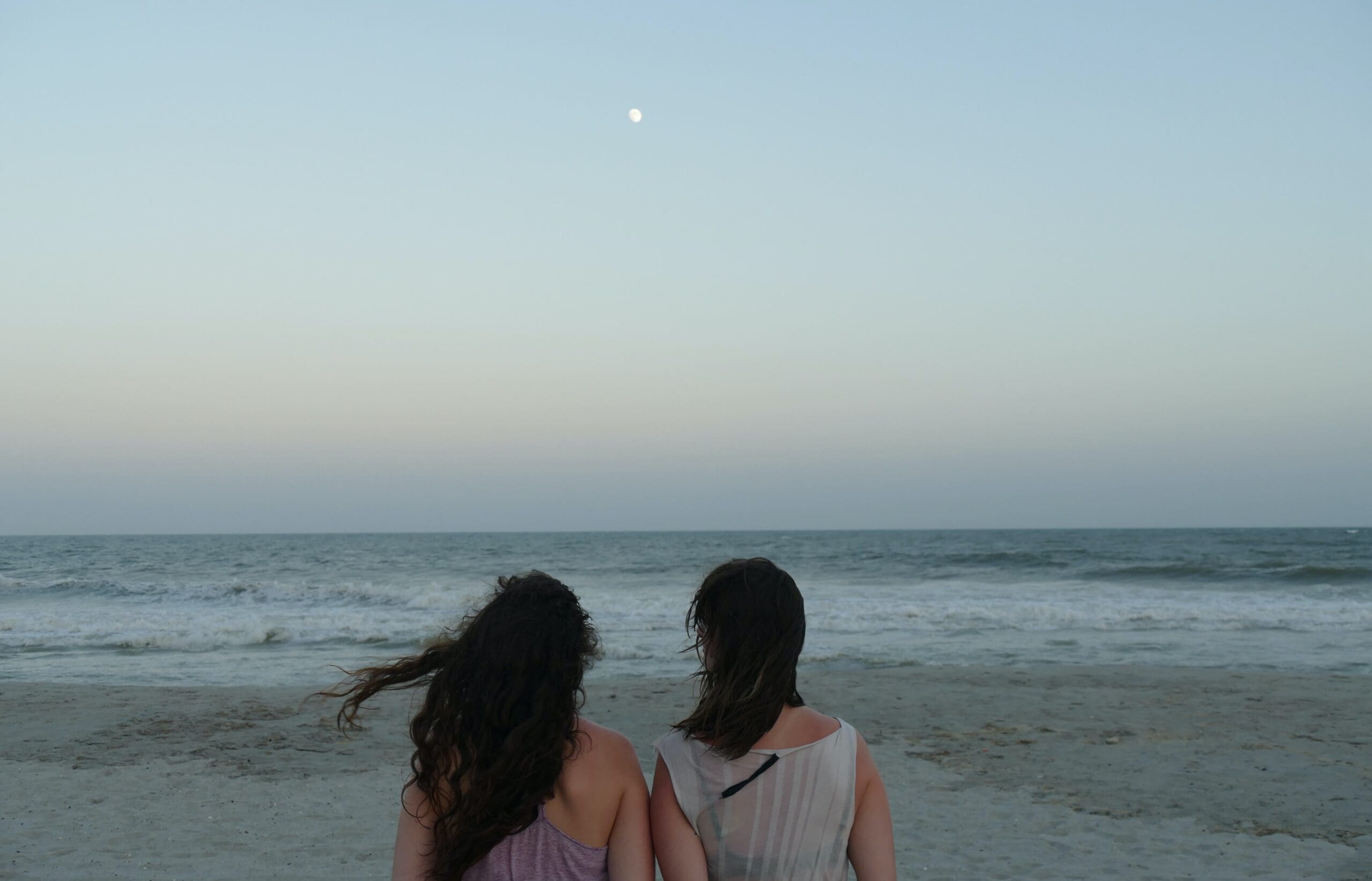 two girls at the beach