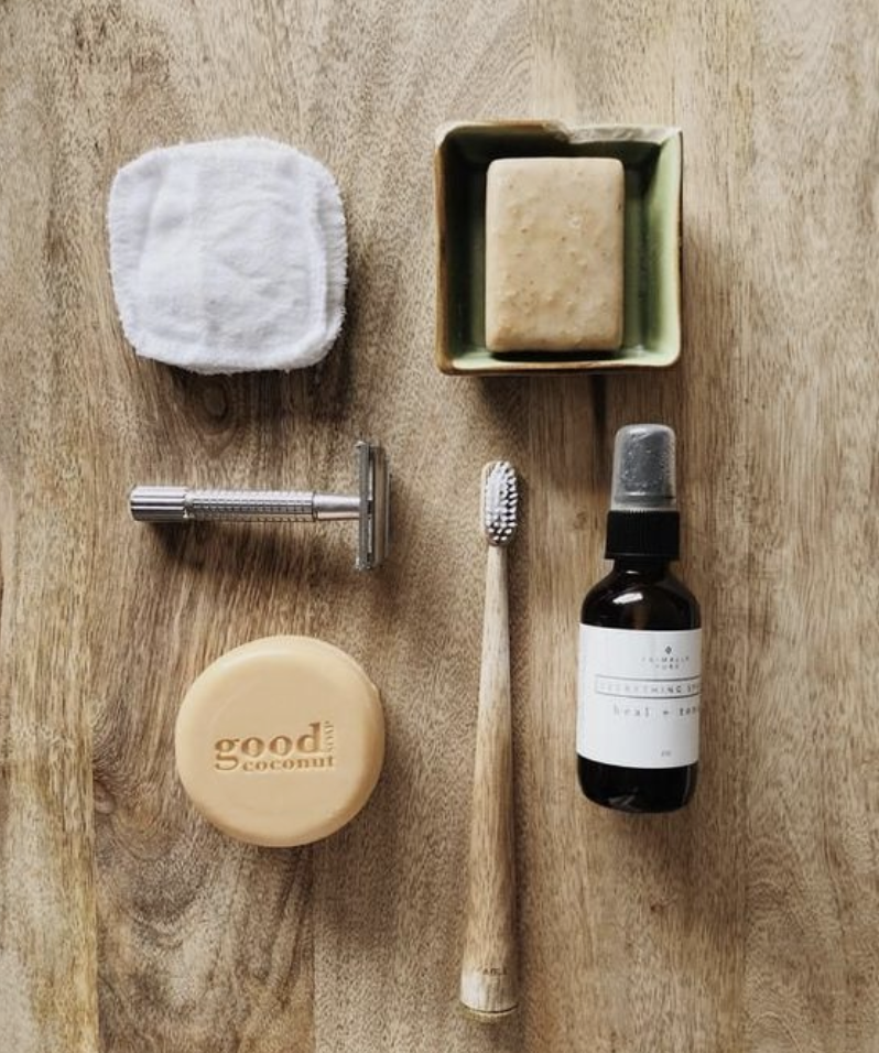 Picture of sustainable beauty items