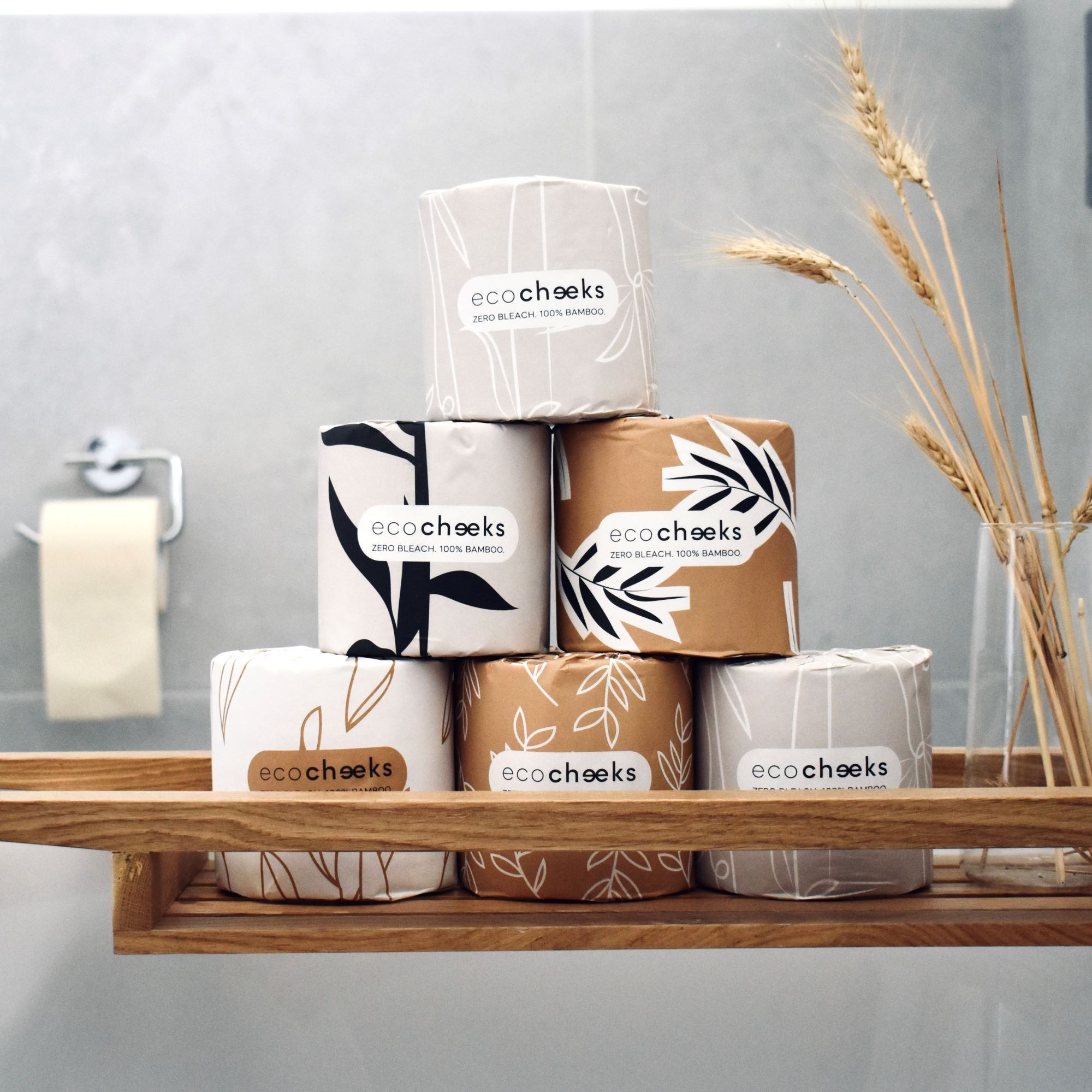 The fabulous natural toilet paper range by Eco Cheeks