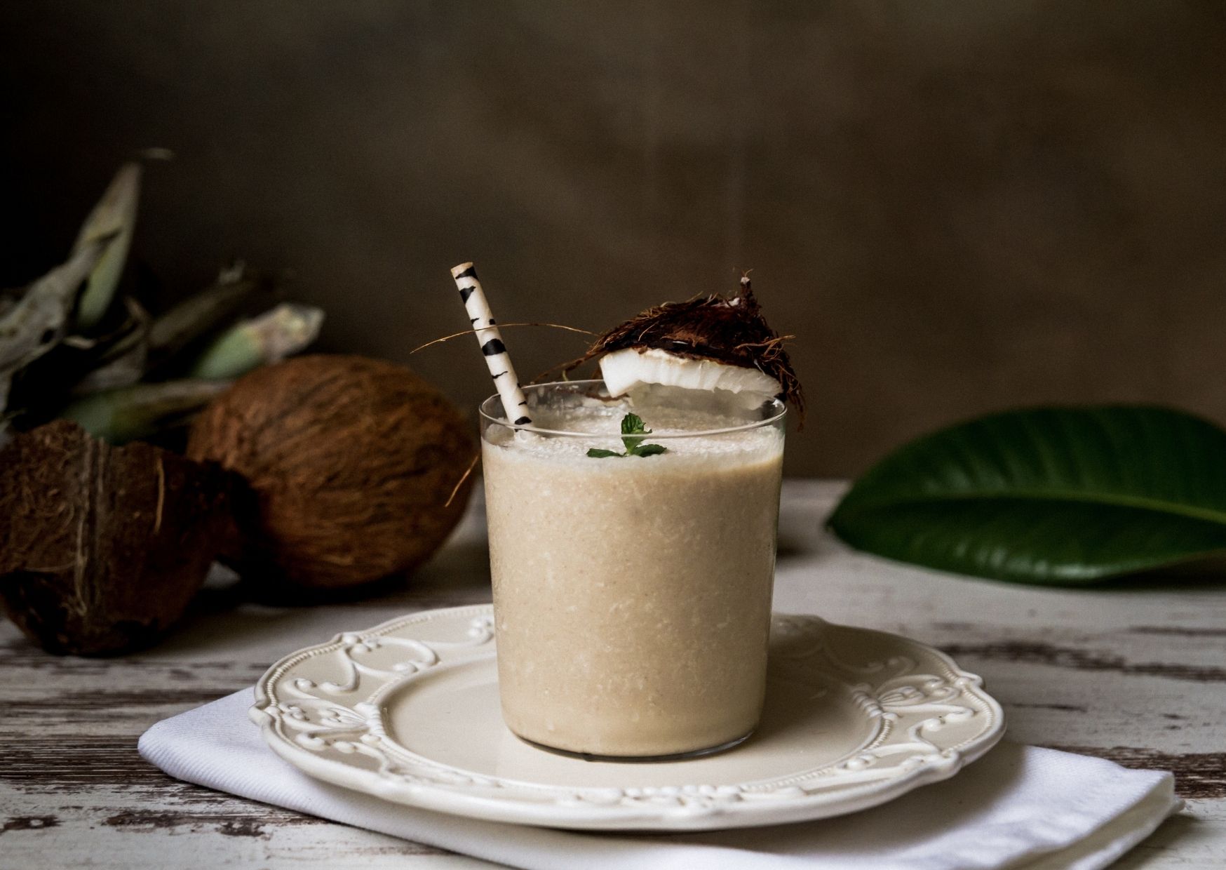 coconut-infused smoothie