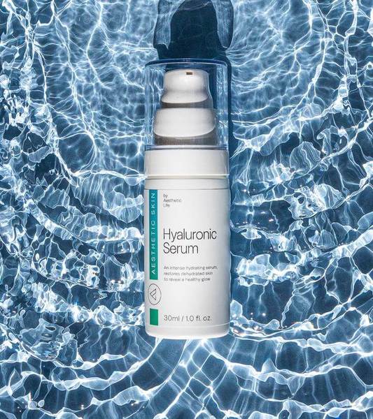 All You Need to Know About Hyaluronic Acid bottle on water