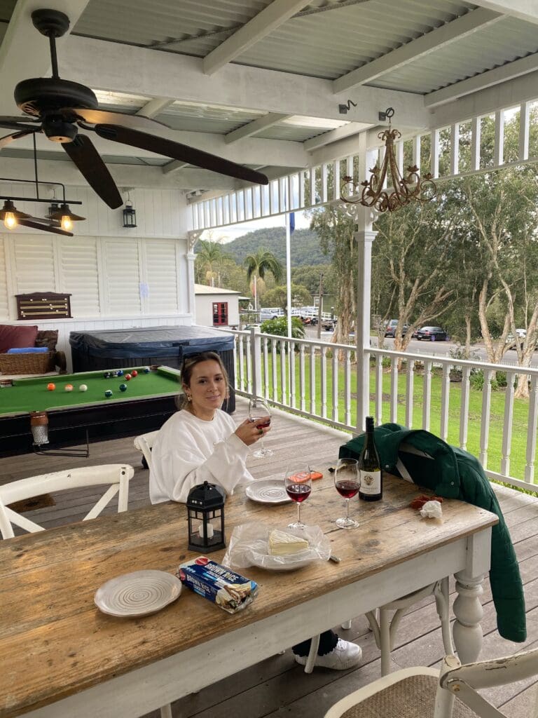 Deck area of the white house