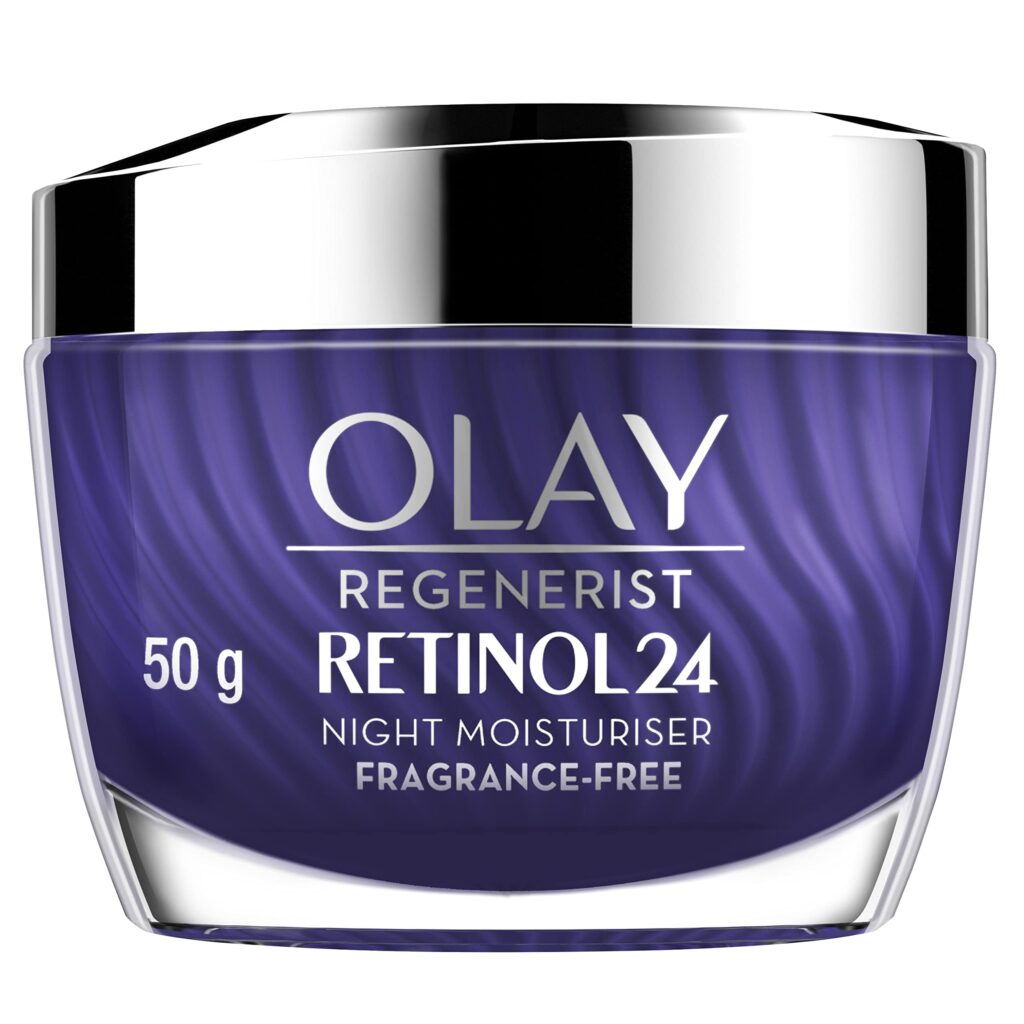 Olay Regenerist Retinol 24 Night Cream skincare vision board