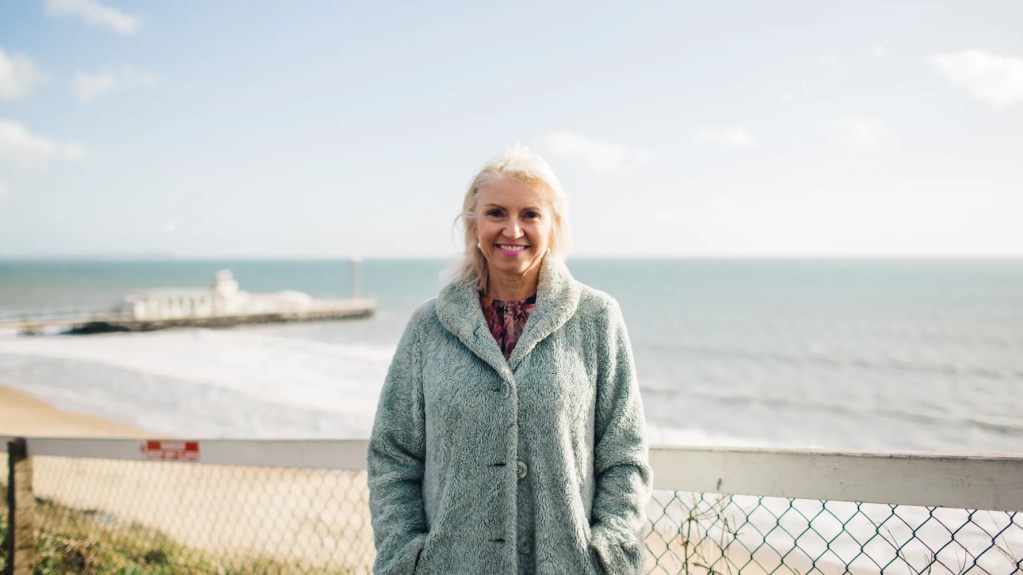 Co-founder of LUSH Rowena Bird enjoying living by the sea at Northamptonshire.